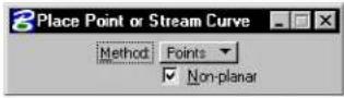 Bentley MicroStation V8 - Place Point or Stream Curve - 3