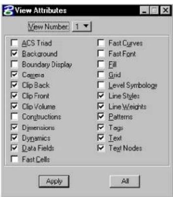 Bentley MicroStation V8 - To display elements using level symbology - 1