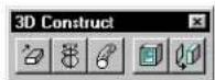 Bentley MicroStation V8 - 3D Construct tool box - 1