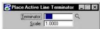 Bentley MicroStation V8 - Place Active Line Terminator - 3