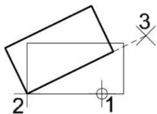 Bentley MicroStation V8 - Alternative method — To rotate an element(s) - 1