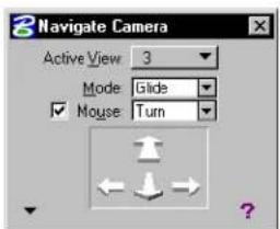 Bentley MicroStation V8 - To move the camera through a view window using the Advanced Mode - 1