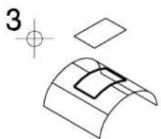 Bentley MicroStation V8 - To trim a surface/solid by projecting a profile - 2
