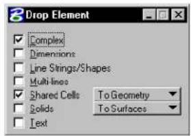 Bentley MicroStation V8 - Drop Element - 3
