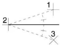 Bentley MicroStation V8 - To construct an angle bisector - 1