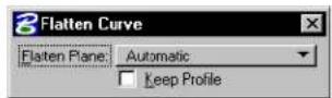Bentley MicroStation V8 - Flatten Curve - 3