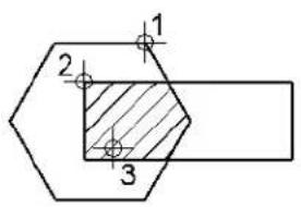 Bentley MicroStation V8 - To hatch the intersection or union of closed elements - 1