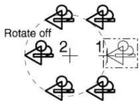 Bentley MicroStation V8 - Alternative method — To create a polar array - 3