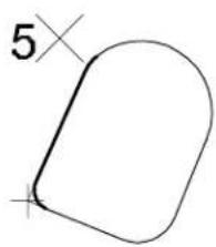 Bentley MicroStation V8 - To place a chain of connected line segments and arc segments - 4