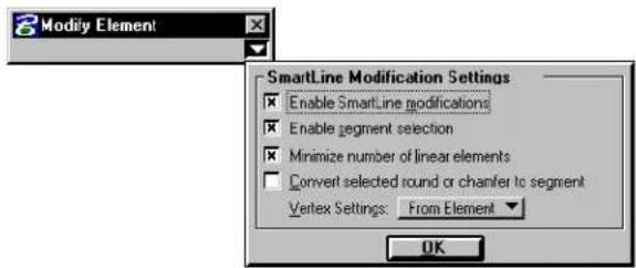 Bentley MicroStation V8 - Key-in: MODIFY ELEMENT - 3
