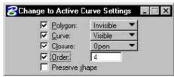 Bentley MicroStation V8 - Change to Active Curve Settings - 3