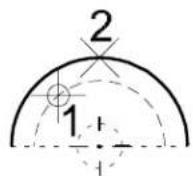 Bentley MicroStation V8 - To modify the radius of an arc without changing its center point - 1