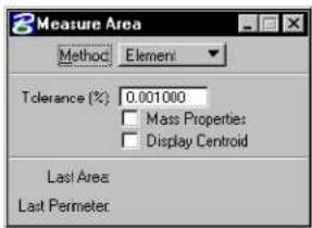 Bentley MicroStation V8 - Measure Area - 3