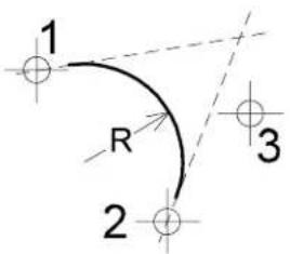 Bentley MicroStation V8 - To construct a circular fillet - 2