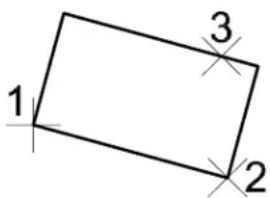 Bentley MicroStation V8 - To place a rectangular shape - 2