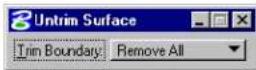 Bentley MicroStation V8 - Untrim Surface - 3