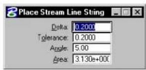 Bentley MicroStation V8 - Place Stream Line String - 3
