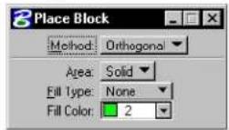 Bentley MicroStation V8 - Place Block - 3