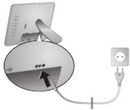 AGFA AF 5076MS - A hálózati kábel csatlakoztatása - 2