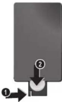 AGFA AF 5076MS - Inserimento o sostituzione della batteria del telecomando - 1