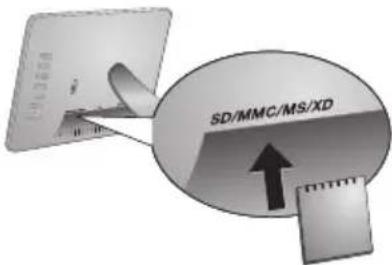 AGFA AF 5076MS - Inserting a Memory Card - 1