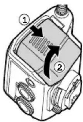 OLYMPUS STF8 - การใส่แบตเตอรี่ - 1