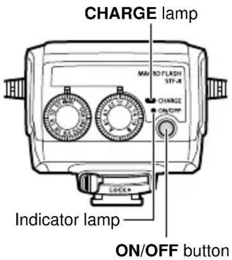 OLYMPUS STF8 - Press the ON/OFF button. - 1
