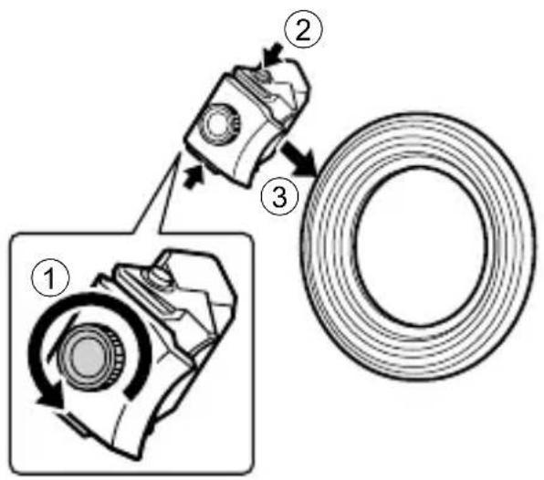 OLYMPUS STF8 - Anbringen an der Kamera - 1