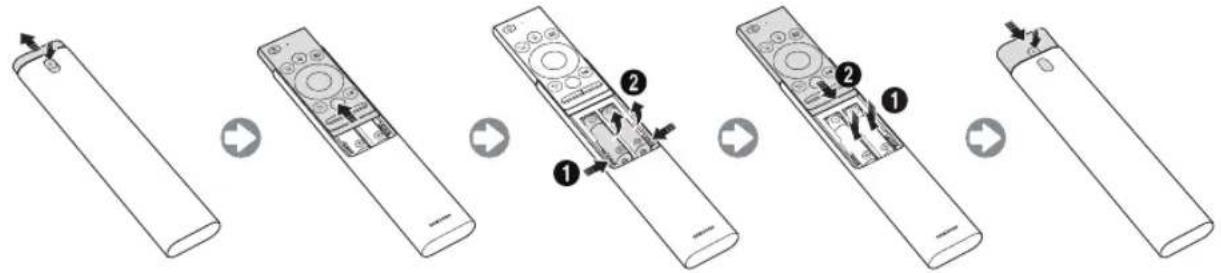 SAMSUNG QE85Q900RAT - Sette i batterier i Samsung-smartkontroll - 1