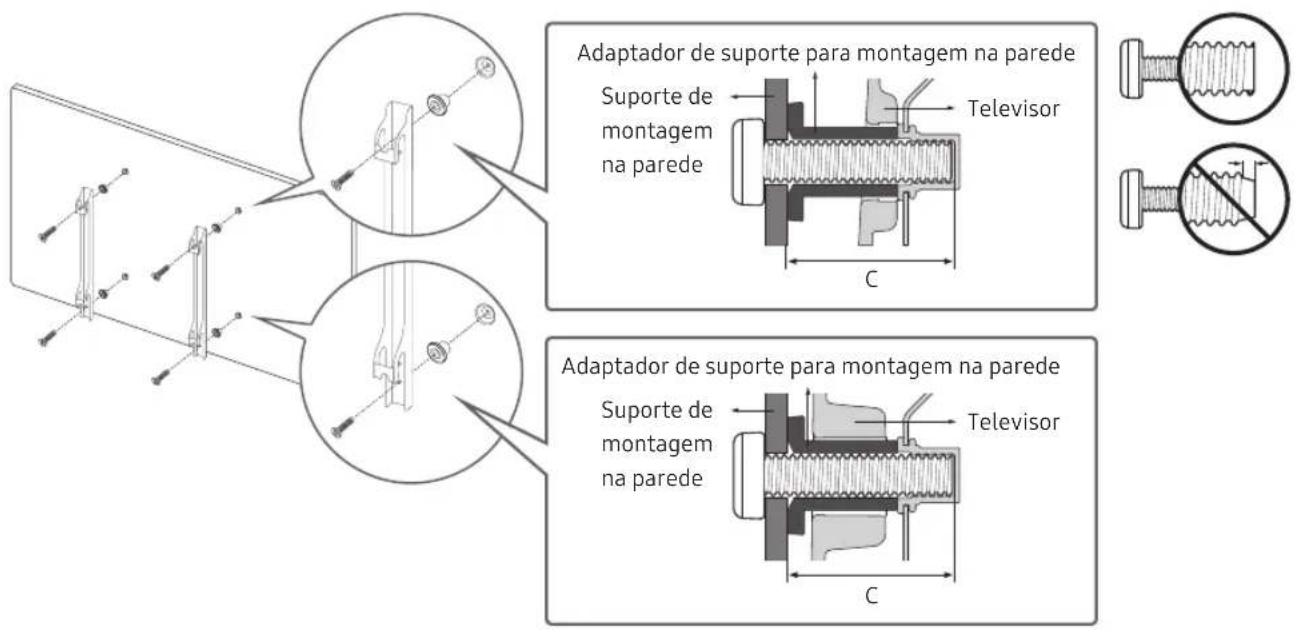 SAMSUNG QE85Q900RAT - Montagem do televator numa parede - 2
