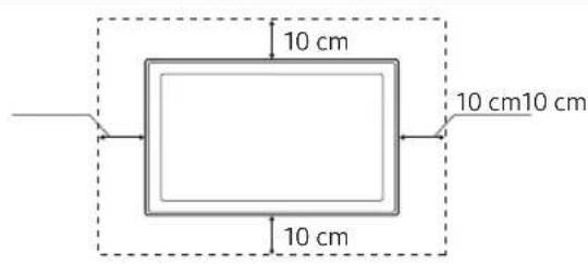 SAMSUNG QE85Q900RAT - Ventilación adequada del televisor - 2