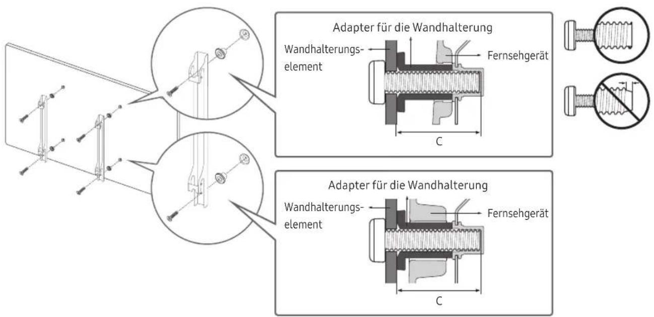 SAMSUNG QE85Q900RAT - Montieren des Geràts an der Wand - 2