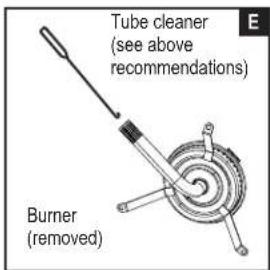 CHAR BROIL Patio Bistro 180 schwarz - Cleaning the Burner Assembly - 5