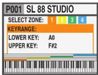 Studiologic SL88 Studio - Édition de zone - 1
