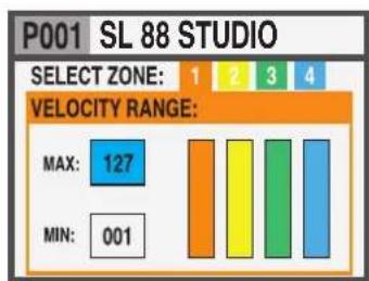 Studiologic SL88 Studio - Zone Edit - 2