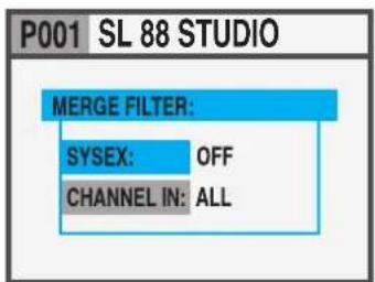 Studiologic SL88 Studio - MERGE FILTER - 1