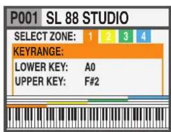 Studiologic SL88 Studio - Zone Edit - 1