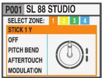 Studiologic SL88 Studio - How to program the sticks - 1