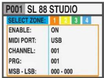 Studiologic SL88 Studio - ZONENBEARBEITUNG - 1