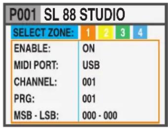 Studiologic SL88 Studio - Comment créé un nouveau groupe ou en modifier un - 4
