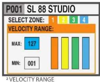 Studiologic SL88 Studio - Zone Edit - 2