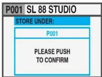 Studiologic SL88 Studio - SPEICHERN UNDER (STORE UNDER) - 1