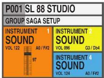 Studiologic SL88 Studio - HOME Display - 3