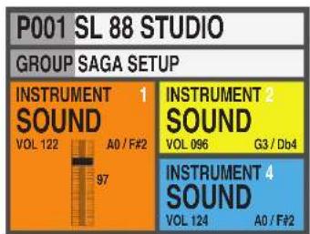 Studiologic SL88 Studio - HOME Display - 3