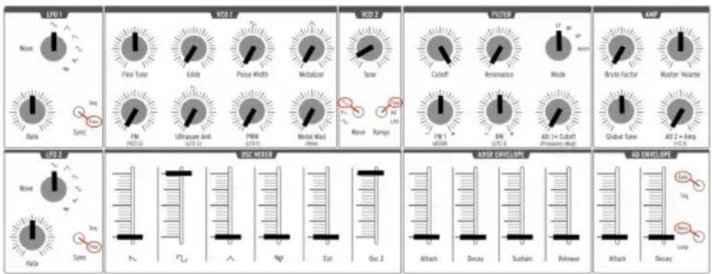 Arturia MiniBrute 2S - Ajouter un second oscillateur - 1