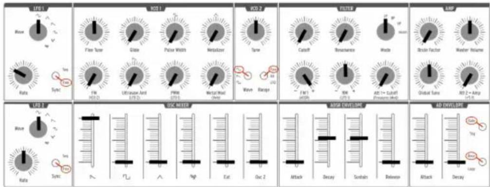 Arturia MiniBrute 2S - Attaque AD vs Attaque ADSR : quelle est la différence ? - 1