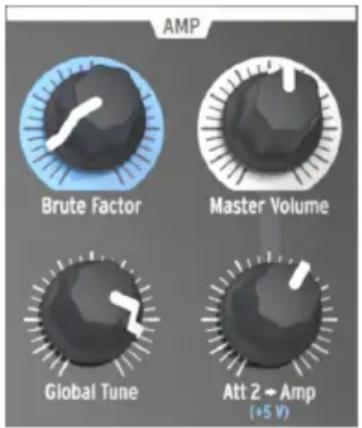 Arturia MiniBrute 2S - La partie Amplificateur (AMP) - 1