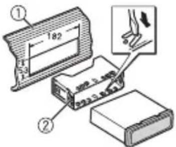 PIONEER DEHS3000BT - Instalacion en soporte DIN - 1