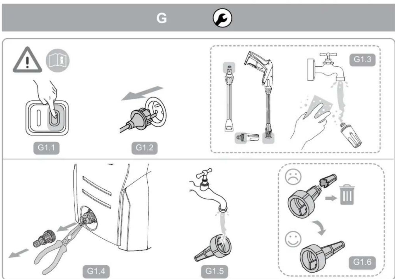NILFISK C 125.76 Home XTRA - G Mantenimiento, inspeccion y reparacion - 8