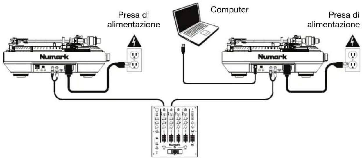 NUMARK NXT1000 - Schema dei collegamenti - 1